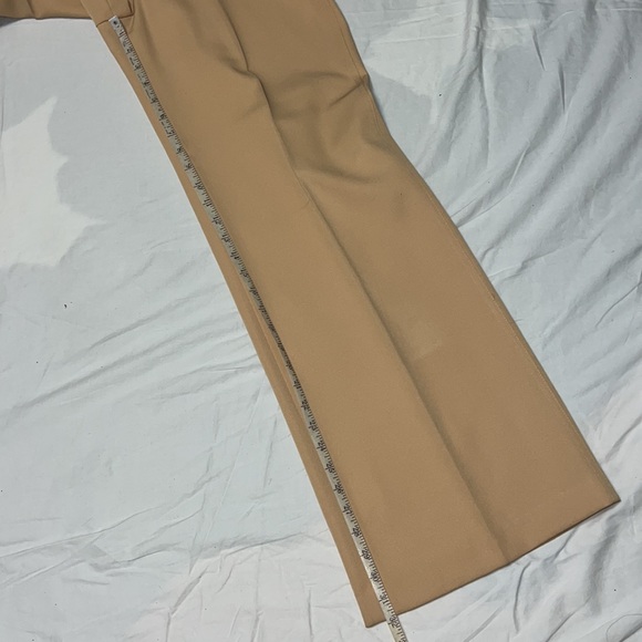 Vintage 1970’s High Rise Tan Wide Leg Bell Bottom Trousers, xs fit - Picture 7 of 10